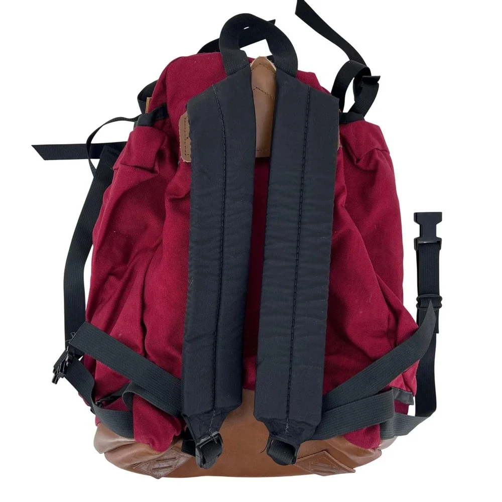 Vintage JanSport USA Leather Bottom Backpack‎ Rucksack Day Pack 80s 90s